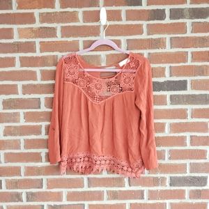 Altar'd State Burnt Orange Blouse